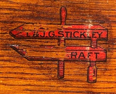 L.& J.G. Stickley decal signature, circa 1906-1912. 